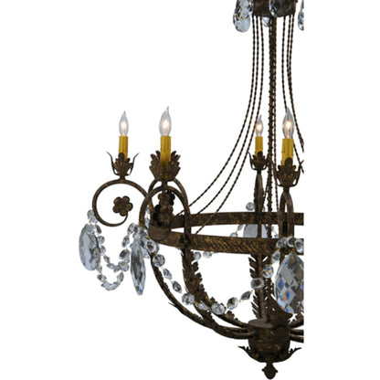 Meyda Tiffany Antonia 8 Light 39" Wide Crystal Candle Style Chandelier