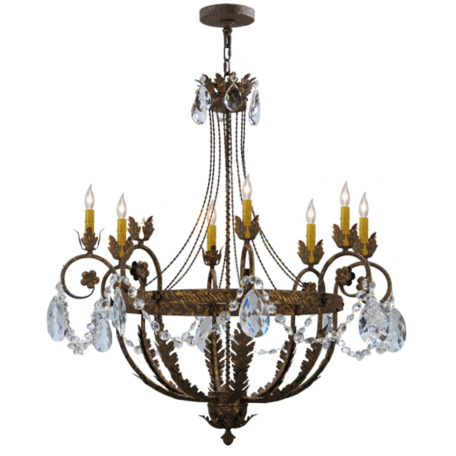 Meyda Tiffany Antonia 8 Light 39" Wide Crystal Candle Style Chandelier