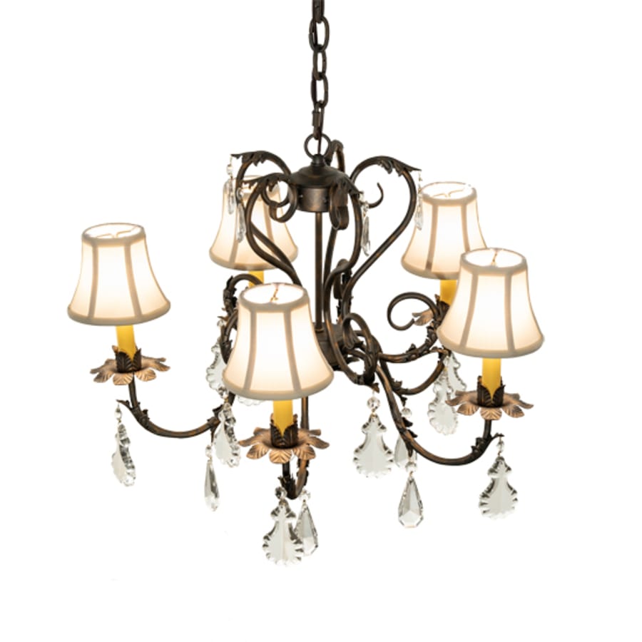 Meyda Tiffany Chantilly 5 Light 24" Wide Crystal Chandelier