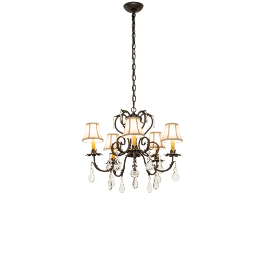 Meyda Tiffany Chantilly 5 Light 24" Wide Crystal Chandelier