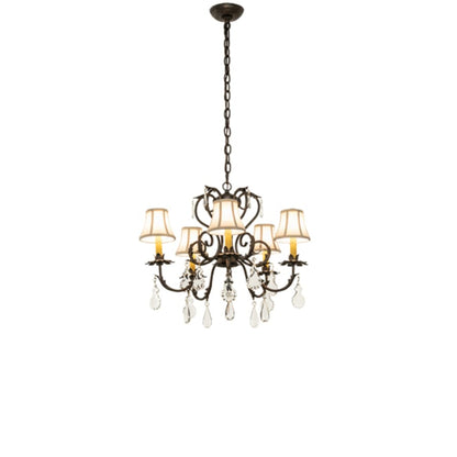 Meyda Tiffany Chantilly 5 Light 24" Wide Crystal Chandelier