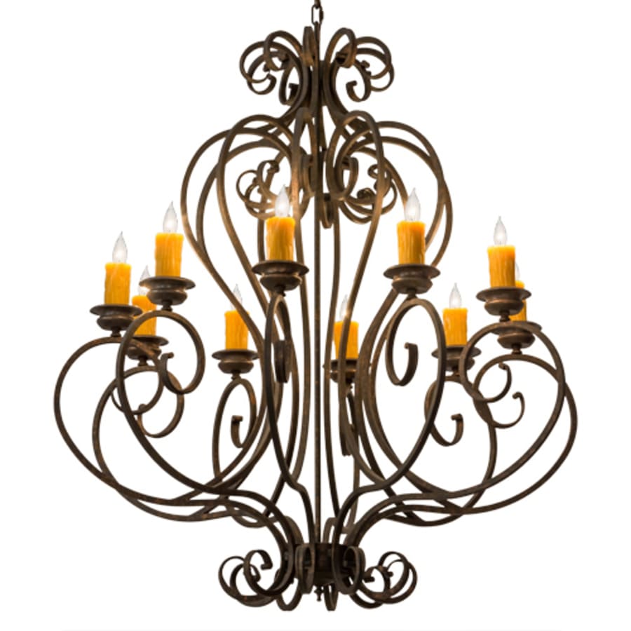Meyda Tiffany Fernando 10 Light 42" Wide Taper Candle Style Chandelier