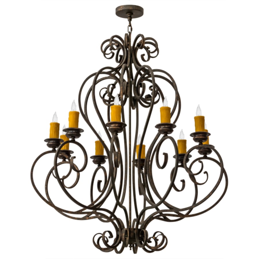 Meyda Tiffany Fernando 10 Light 42" Wide Taper Candle Style Chandelier