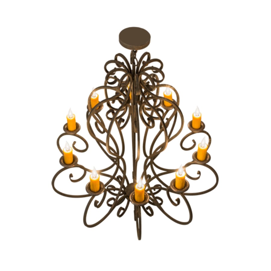 Meyda Tiffany Fernando 10 Light 42" Wide Taper Candle Style Chandelier