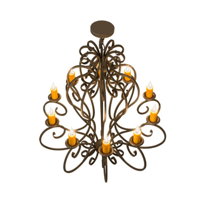 Meyda Tiffany Fernando 10 Light 42" Wide Taper Candle Style Chandelier