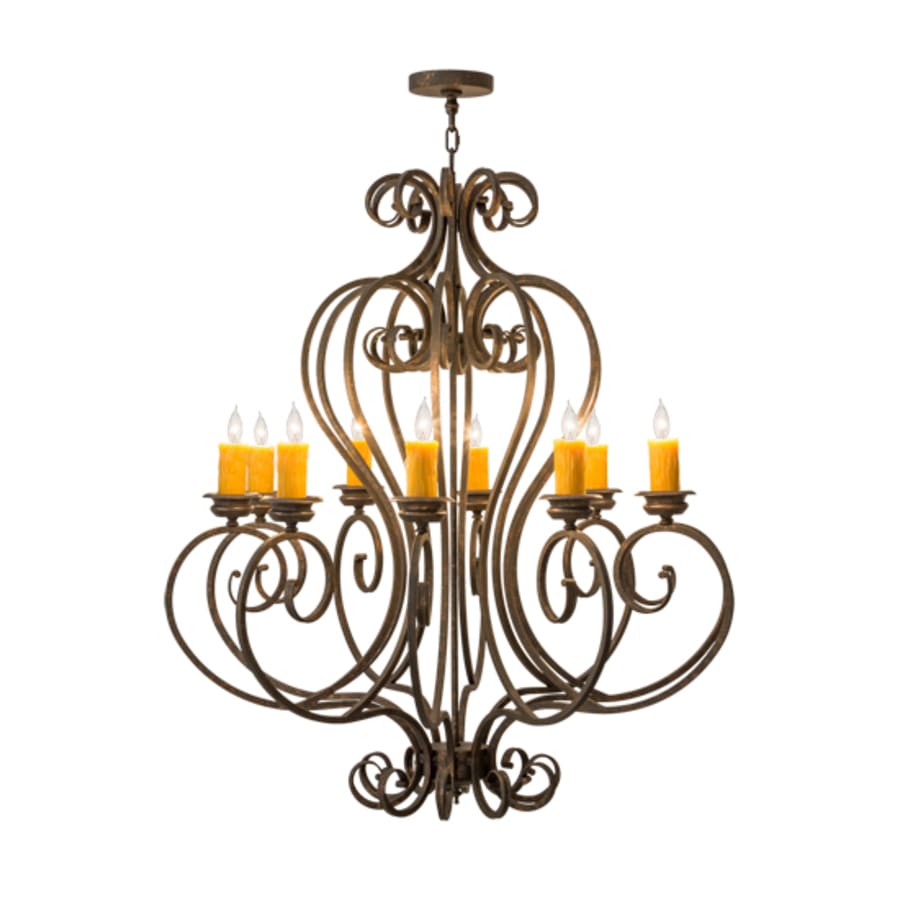 Meyda Tiffany Fernando 10 Light 42" Wide Taper Candle Style Chandelier
