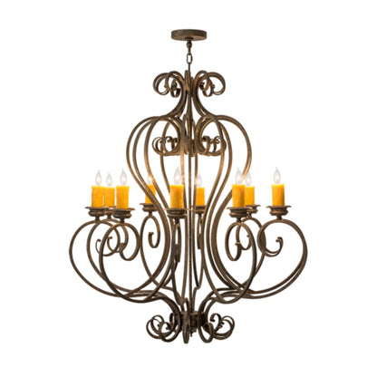 Meyda Tiffany Fernando 10 Light 42" Wide Taper Candle Style Chandelier