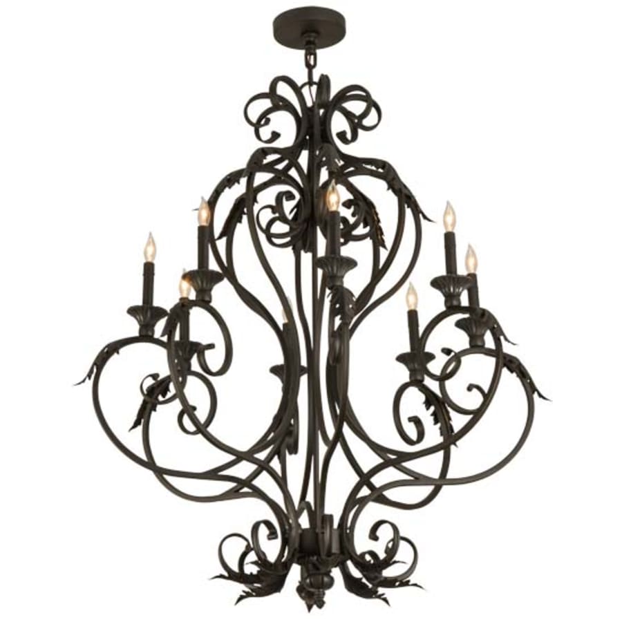 Meyda Tiffany Josephine 8 Light 36" Wide Taper Candle Style Chandelier