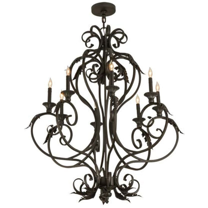 Meyda Tiffany Josephine 8 Light 36" Wide Taper Candle Style Chandelier