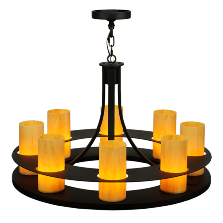 Meyda Tiffany Arion 8 Light 32" Wide Pillar Candle Pendant