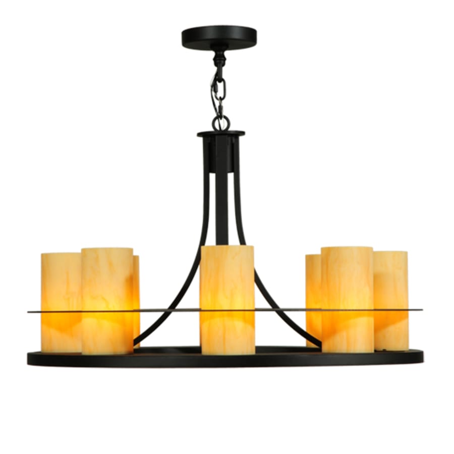 Meyda Tiffany Arion 8 Light 32" Wide Pillar Candle Pendant