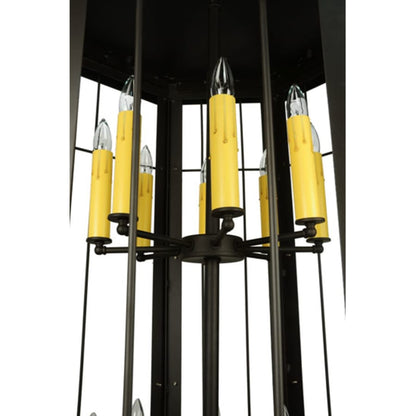 Meyda Tiffany West Albany 16 Light 38" Wide Taper Candle Pendant