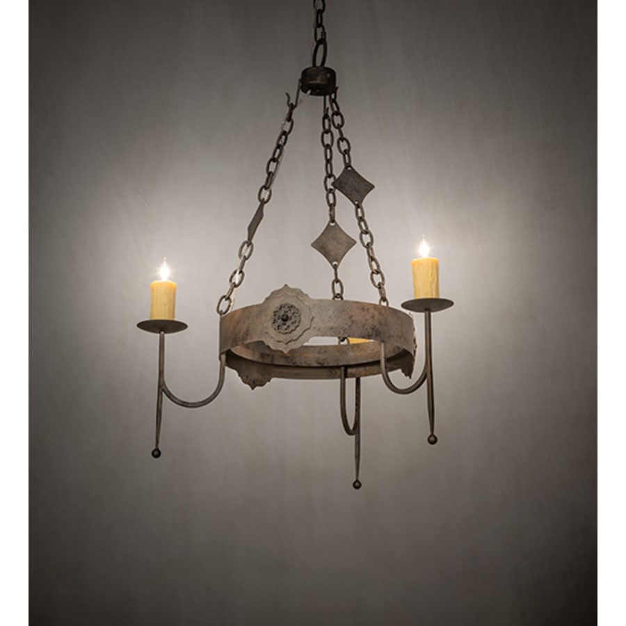 Meyda Tiffany San Marino 3 Light 30" Wide Taper Candle Style Chandelier