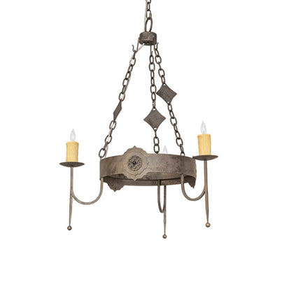 Meyda Tiffany San Marino 3 Light 30" Wide Taper Candle Style Chandelier