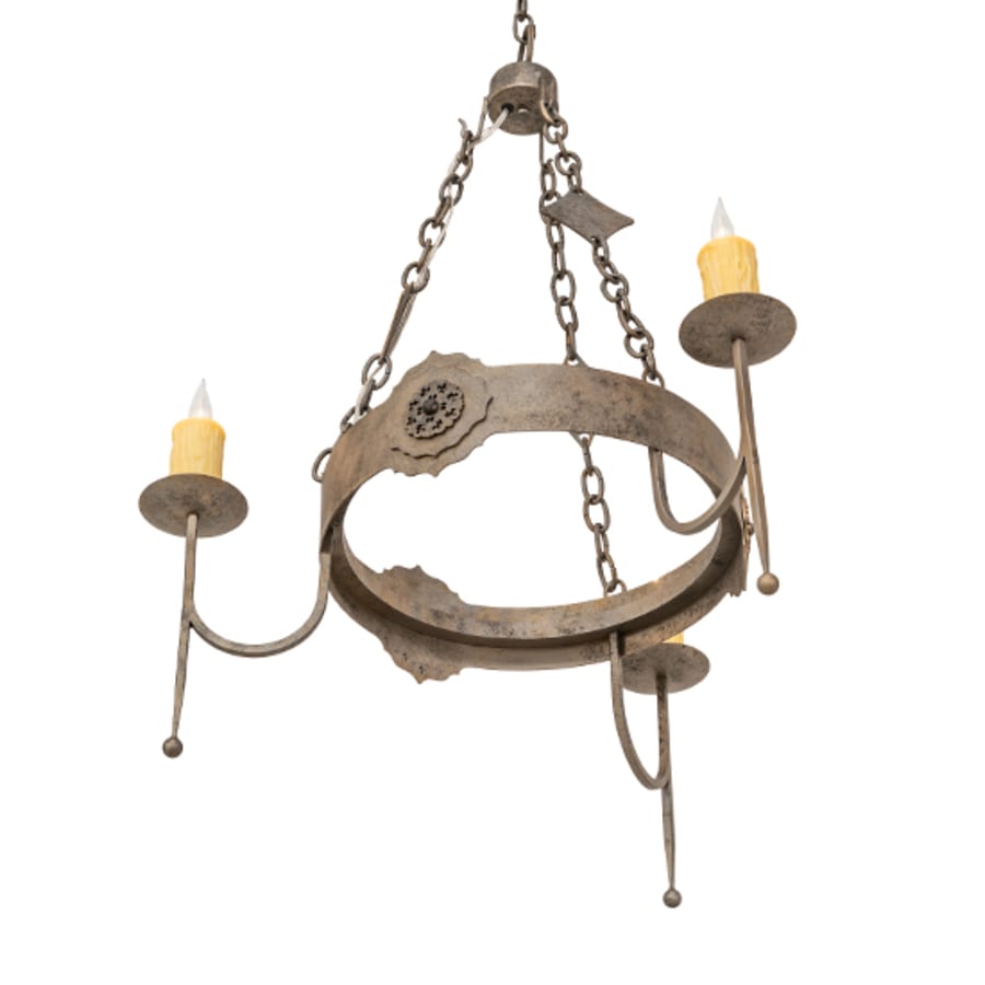 Meyda Tiffany San Marino 3 Light 30" Wide Taper Candle Style Chandelier