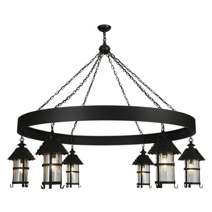 Meyda Tiffany Rutland 6 Light 66" Wide Chandelier
