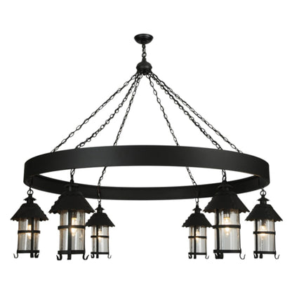 Meyda Tiffany Rutland 6 Light 66" Wide Chandelier