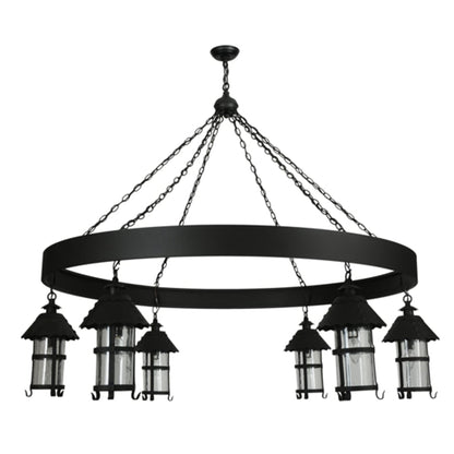 Meyda Tiffany Rutland 6 Light 66" Wide Chandelier