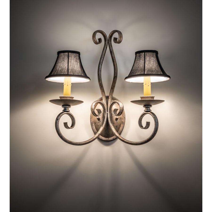 Meyda Tiffany Phillipe 2 Light 17" Tall Wall Sconce