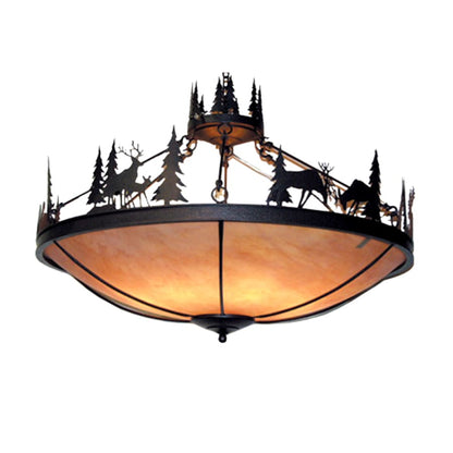 Meyda Tiffany Woodland 8 Light 48" Wide Pendant