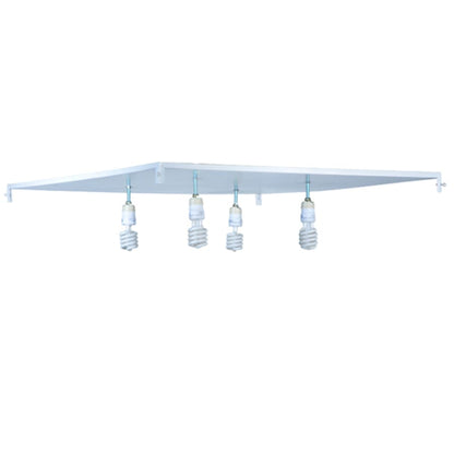 Meyda Tiffany Quadrato Illusion 4 Light 51" Wide Semi-Flush Ceiling Fixture