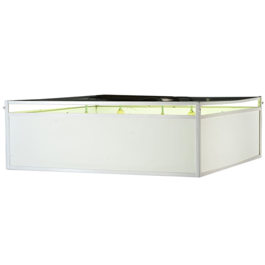 Meyda Tiffany Quadrato Illusion 4 Light 51" Wide Semi-Flush Ceiling Fixture