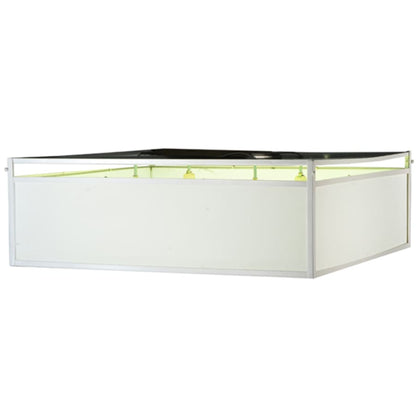 Meyda Tiffany Quadrato Illusion 4 Light 51" Wide Semi-Flush Ceiling Fixture