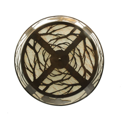 Meyda Tiffany Grizzly Bear on the Loose 47" Wide LED Semi-Flush Ceiling Fixture
