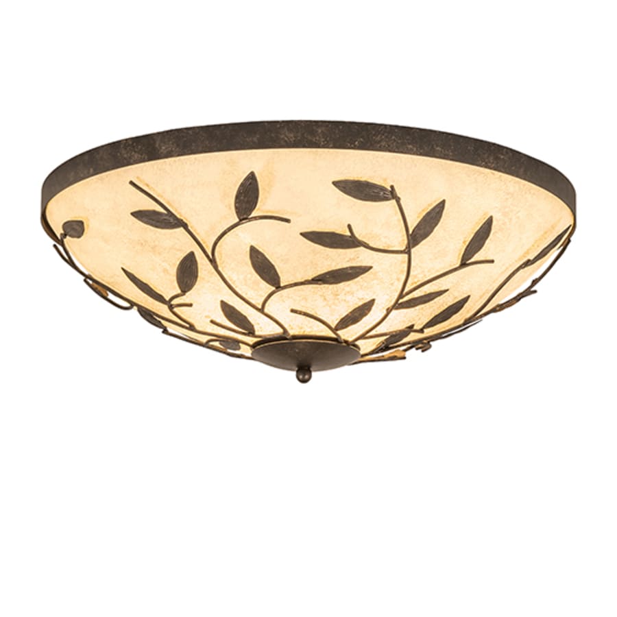 Meyda Tiffany Branches 3 Light 24" Wide Flush Mount Bowl Ceiling Fixture