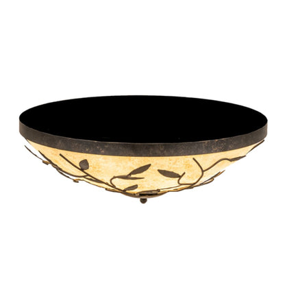 Meyda Tiffany Branches 3 Light 24" Wide Flush Mount Bowl Ceiling Fixture