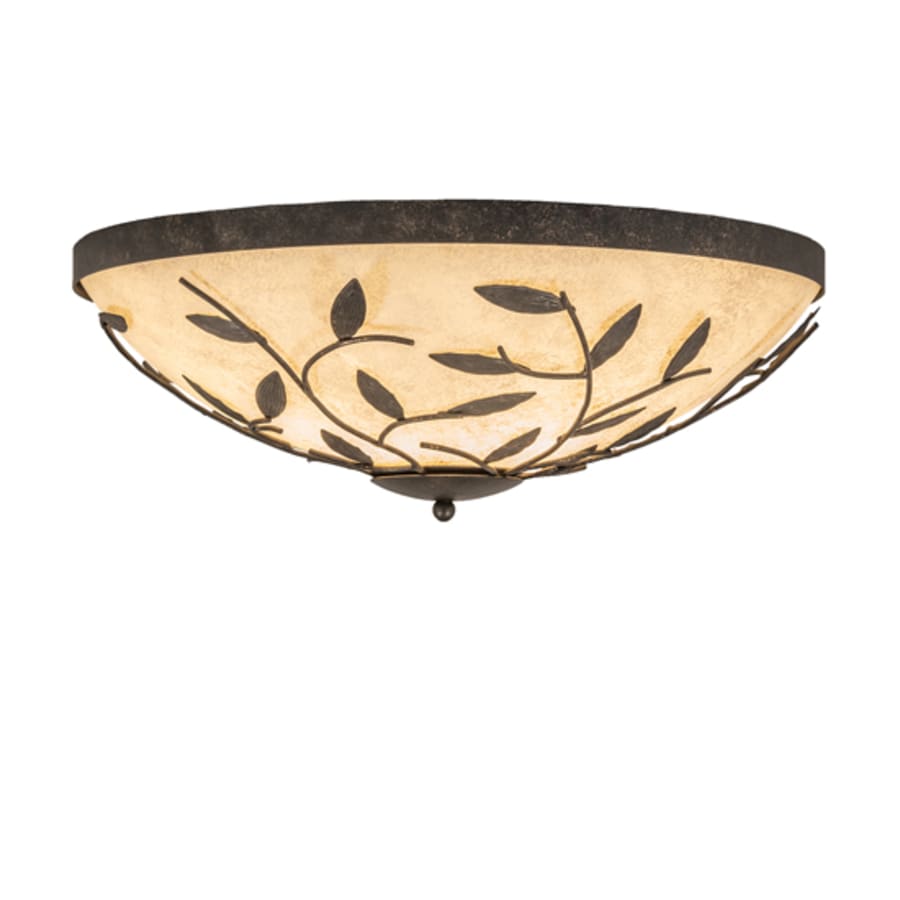 Meyda Tiffany Branches 3 Light 24" Wide Flush Mount Bowl Ceiling Fixture