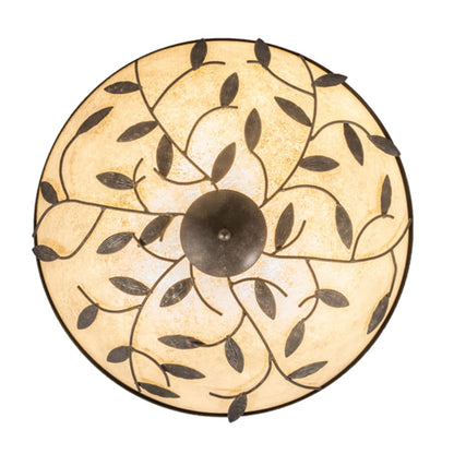 Meyda Tiffany Branches 3 Light 24" Wide Flush Mount Bowl Ceiling Fixture