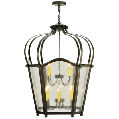 Meyda Tiffany Citadel 10 Light 33" Wide Taper Candle Pendant