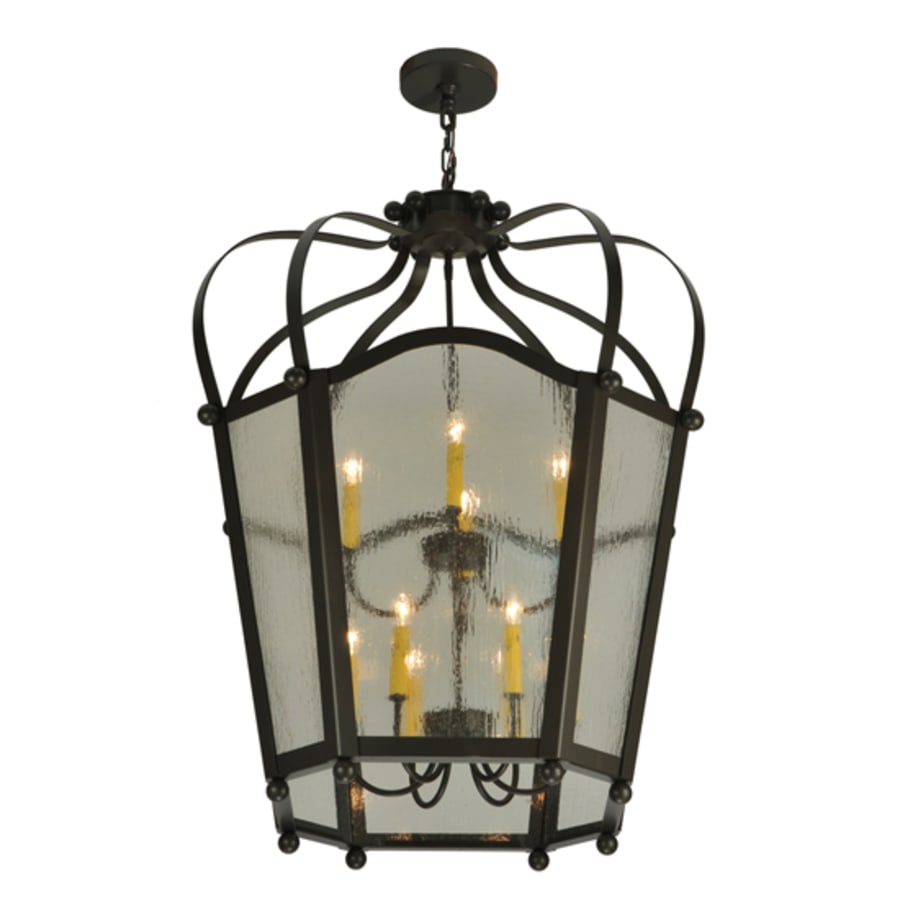 Meyda Tiffany Citadel 10 Light 33" Wide Taper Candle Pendant
