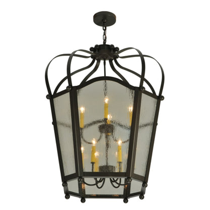 Meyda Tiffany Citadel 10 Light 33" Wide Taper Candle Pendant