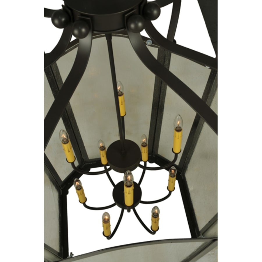 Meyda Tiffany Citadel 10 Light 33" Wide Taper Candle Pendant