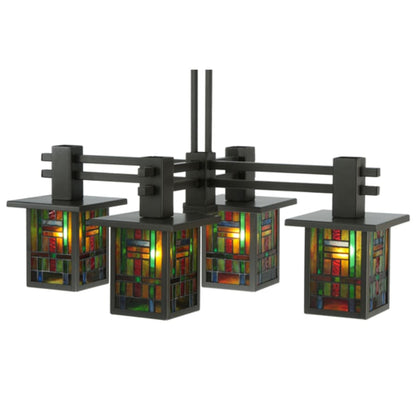 Meyda Tiffany Hausman Mission 4 Light 24" Wide Chandelier
