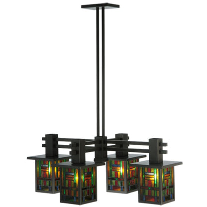 Meyda Tiffany Hausman Mission 4 Light 24" Wide Chandelier