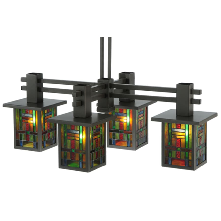 Meyda Tiffany Hausman Mission 4 Light 24" Wide Chandelier