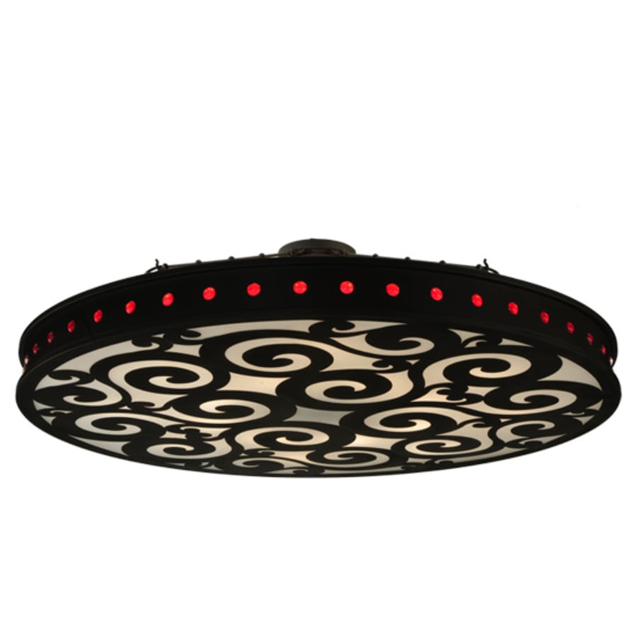 Meyda Tiffany Jules 16 Light 72" Wide Semi-Flush Drum Ceiling Fixture