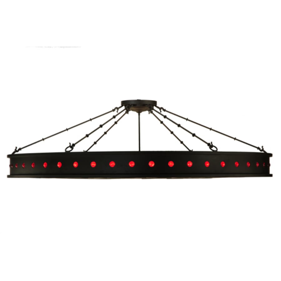 Meyda Tiffany Jules 16 Light 72" Wide Semi-Flush Drum Ceiling Fixture