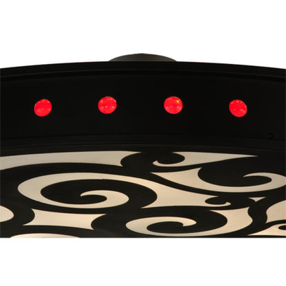 Meyda Tiffany Jules 16 Light 72" Wide Semi-Flush Drum Ceiling Fixture