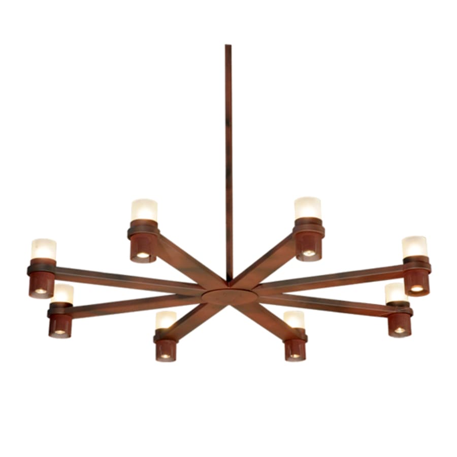 Meyda Tiffany Etoiles 8 Light 73" Wide Wrought Iron Candle Style Chandelier