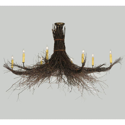 Meyda Tiffany Twigs 8 Light 64" Wide Taper Candle Style Chandelier