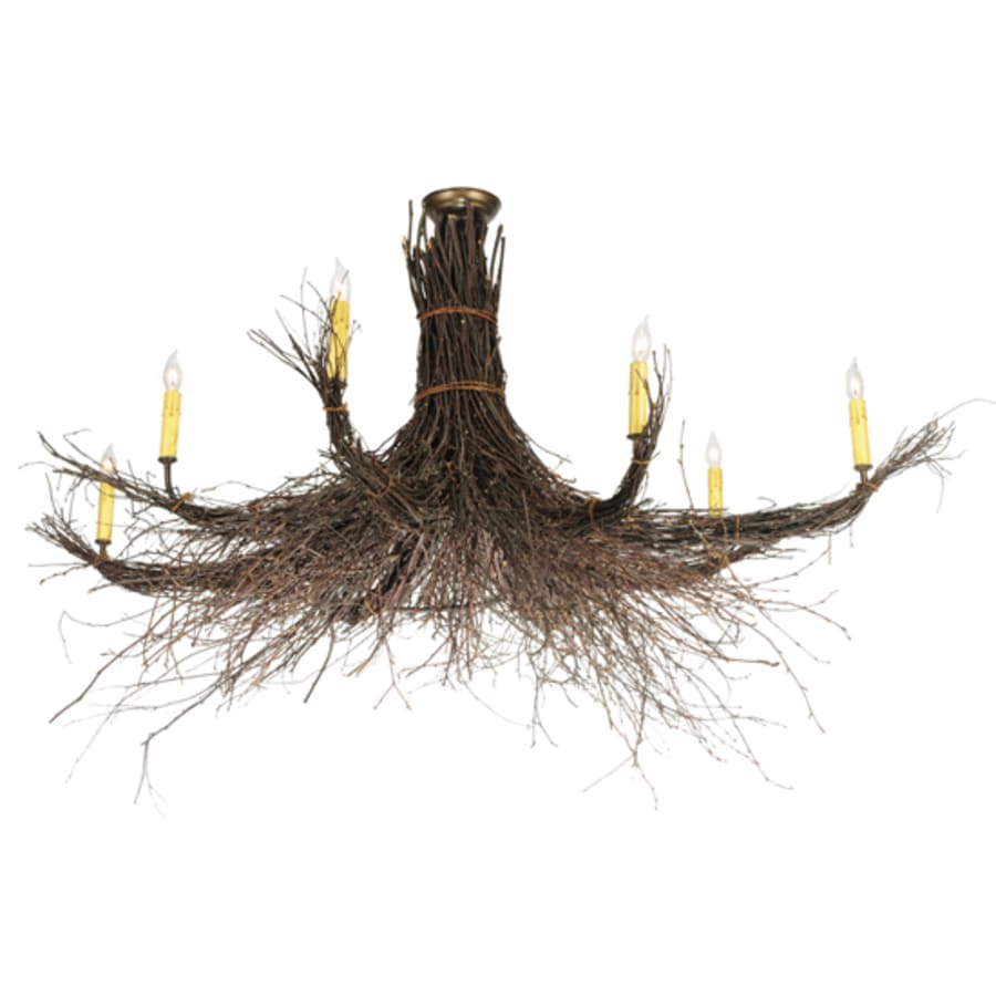 Meyda Tiffany Twigs 8 Light 64" Wide Taper Candle Style Chandelier