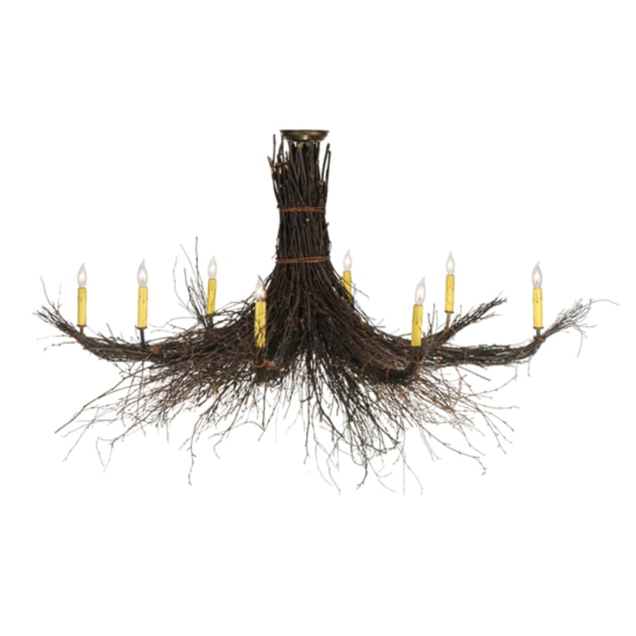 Meyda Tiffany Twigs 8 Light 64" Wide Taper Candle Style Chandelier