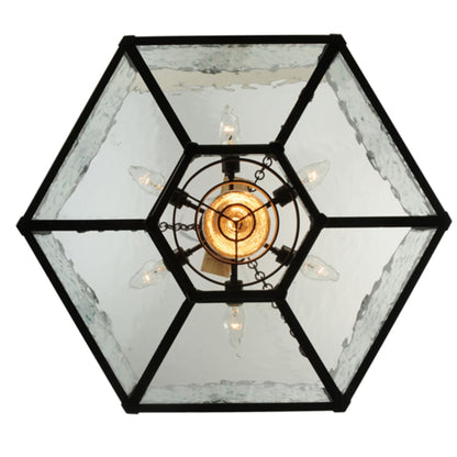 Meyda Tiffany Church 6 Light 30" Wide Abstract Pendant
