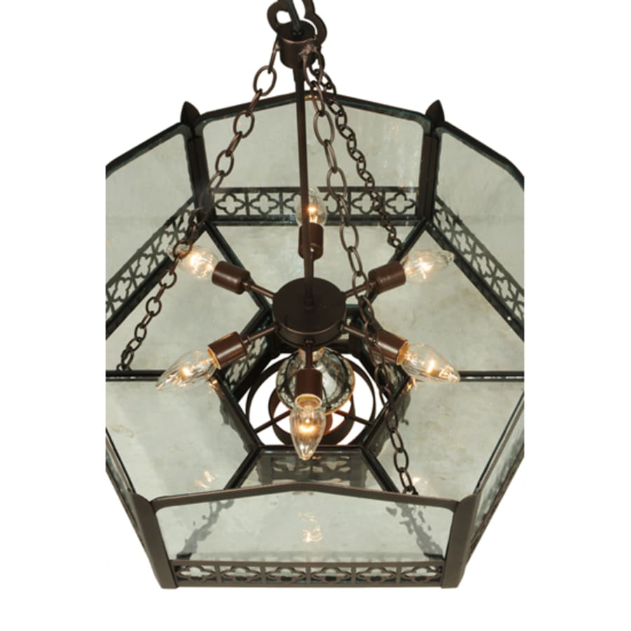 Meyda Tiffany Church 6 Light 30" Wide Abstract Pendant