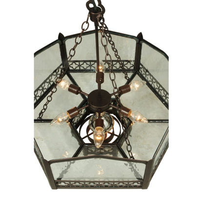 Meyda Tiffany Church 6 Light 30" Wide Abstract Pendant