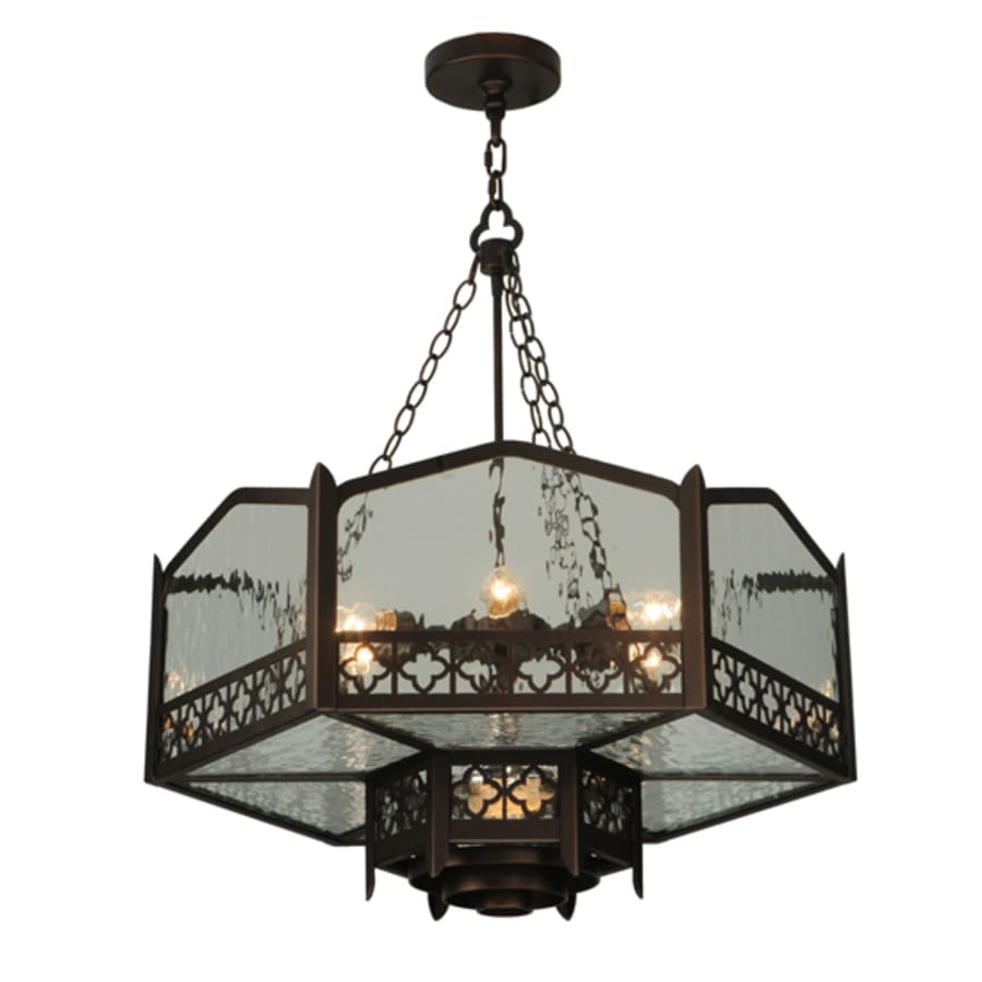 Meyda Tiffany Church 6 Light 30" Wide Abstract Pendant